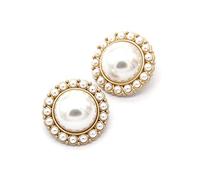 5 PIÈCES Boutons de manteau en métal or perle pour femmes pour décoration de vêtements pulls couture et accessoires de bricolage