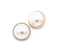 5 PIÈCES Boutons de manteau en métal or perle pour femmes pour décoration de vêtements pulls couture et accessoires de bricolage