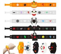 5 Pièces Bracelet Halloween, Jouet Halloween Enfant, Pop It Bracelet, Fidget Toys, Bracelets Anti Stress Enfant, Cadeau halloween Accessoires, Cadeaux pour Enfants Fête Effrayantes Anniversaire Party