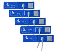 5 Pièces Brassards de Pression Artérielle Vétérinaires,Accessoires pour Brassards de Tensiomètre pour Animaux,Set de Brassards de Tensiomètre pour Animaux Compagnie,Chat (#2- Chat, Bleu(Réutilisable)