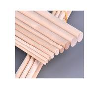 MMLFX 5 pièces Bricolage à la Main Plaque de Sable modèle de Construction matériel Bouleau Blanc Bois cylindrique bûche bâton Rond Tige Couleur Originale (Color : 10mm 45cm)