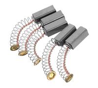 5 Pièces Brosse Charbon, Moteur, Contact Stable, Noir | Carbone Graphite Acier, Remplacement DIY la Cuisine, Compatible Robot Culinaire et Entretien
