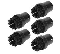 5 Pièces Brosse de Nettoyage de Moteur à Vapeur, Tête de Brosse de Vadrouille à Vapeur ABS Brosse de Nettoyage de Vapeur Brosse de Remplacement pour Karcher SC1 SC2 SC3 SC4 SC5 Noir