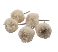5 pièces | Brossette de polissage en coton beige pour Dremel/outil électroportatif, pour la finition et retirer les traces d'usure