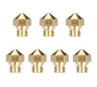 5 Pièces Buse MK10 Extrudeur, Buse En Laiton 0,4 Mm Pour Imprimante 3D MK10, M7/1,75 Mm Compatible Avec Flashforge Finder(1.75/0.8mm)