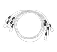 5 Pièces Câble de Sécurité à Double Boucle en Acier Inoxydable | Tressage Souple et Revêtement Protecteur, Léger et Portable, pour Voyage et Camping, Compatible Bagages et Cadenas