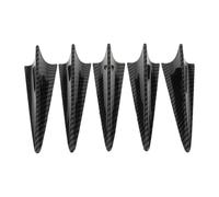 5 Pièces Cache D'antenne Aileron de Requin pour Voiture, Noir ABS | Installation Adhésive Rapide, Ajustement pour Suv, Usage Quotidien, Conduite Urbaine, Radios Am Fm