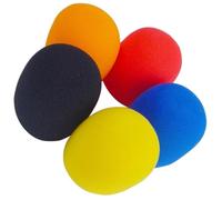 5 Pièces Cache-microphone en Mousse, Lot, pour Microphone | Remplacement de Coussins Perdus ou Cassés, Matière Respirante, Confort Doux, Usage Couleur Aléatoire Style Aléatoire