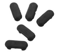 5 Pièces Cache-poussière Plastique Noir pour Disque de Frein Automobile | Installation Facile, Couvre-orifice de Plaque Support, Prévention des Fuites de Liquide, Améliore les Performances du Système