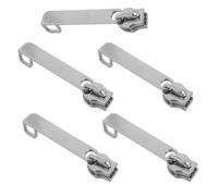 5 Pièces Cadenas à Combinaison en Nylon, Double Couche, Argenté | Fermeture à Code à Trois Chiffres, Installation Facile, Détachable, pour Transports en Commun et Déplacements Routiers,