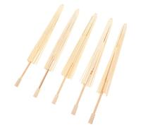 5 Pièces Cadre de Parapluie en Bois Beige, Miniature Traditionnel | Structure Inachevée, Lignes Bambou Élégantes, Légère et Résistante à Déformation, pour Peinture et Rubans