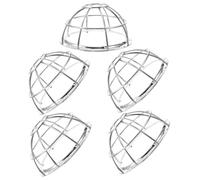 5 Pièces Cage de Protection Métallique, Fer Argenté | Grille de Sécurité à Mailles Lisses, Installation Simple, pour Couloirs Hospitaliers et Espaces Publics