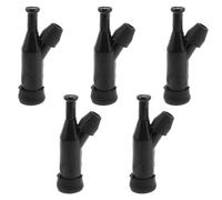 5 Pièces Capuchon de Bougie Noir pour Tondeuse à Gazon et Générateur | Plastique Solide, Remplacement Rapide, Large Compatibilité, Adapté aux Jardiniers Amateurs et Professionnels des Espaces