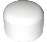 5 pièces capuchon pour tube rond D=30 mm L=26 mm BLANC PVC