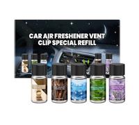 5 Pieces Car Air Fresheners, Aromatherapy Fragrance Perfume, Vent Clip Car Scents, Fresh Scent Decor for Auto, Room, Closet, Home, Wall, Interior, Women, Girls, Family, Friends