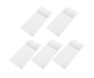 5 Pièces Carnets de Commande Serveur 5 Blocs Papier Blanc | Aide à Formation, Feuillets Réutilisables par Service, Tenue Ordonnée des Prises, Lot de Cinq