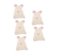 5 Pièces Casquette de sèche-cheveux brodée bandana pour les cheveux séchage hair charms hair toppers bonnet de serviette bonnet cheveux secs serviette de tête pour femme Générique