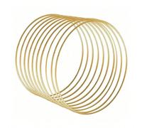 5 pièces Cerceau doré floral pour couronnes de Noël, mariages DIY, attrape-rêves et décorations murales - Anneaux de DIY dorés avec des possibilités créatives infinies, Noël 5pcs-or 30cm,5pcs-or 20cm,