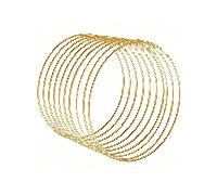 5 pièces Cerceau métallique doré floral pour couronnes de Noël DIY, mariages, attrape-rêves et décorations murales - Anneaux de DIY dorés avec des possibilités créatives infinies, Noël 5 cercles de co