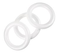 5 Pièces Cercle de Noël en Écume Blanc, Anneau Rond Créatif