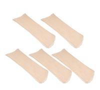 5 Pièces Chemin de Table Plissé Bohème Beige 90x300cm en Polyester | Décor Rustique et Romantique, Usage Polyvalent pour Fête, Nuptiale, Table Ronde
