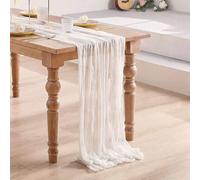 5 pièces Chemins de table plissés blancs, nappes pliantes, décoration de fête d'anniversaire de mariage, décoration de maison, décoration de table à manger, drapeaux de table, nappes de couleur unie, 