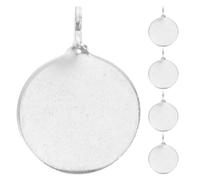 5 Pièces Cible de Tir D'entraînement en Acier Manganèse Crochet, Argenté | Design Suspendu, Bords Arrondis, Surface Lisse, Compacte et Légère, pour Arcs et Lance-pierres, Extérieur