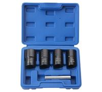 5 pièces Clé de boulon molette Spline Boîte douilles verrouillage roue Retire-boulon Kits retrait verrou pour boulons écrous vis avec à outils Emballage Durée qualité professionnelle Conception antidé