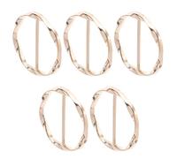 5 Pièces Clip D’angle pour Chemise Rond en Fer Doré 90 pour Femmes | Format 90, Sachet Auto-fermable Transparent, Usage Voyage, Se Glisse Facilement un Paquet