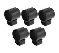 5 Pièces Clip de Câble pour Pied de Microphone, Noir | Pince en Plastique, Ressort Métallique Robuste, Format 5, 5x3, 5x3, 5cm