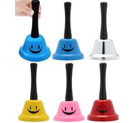 5 Pièces Cloches à Main en Métal, Service Bell Cloche à Main,Sonnette de Comptoir pour Cuisine Réception Hôtel Restaurant Service Hôtelier Réception Décorations De Noël