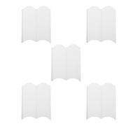 5 Pièces Clôture de Bordure en Plastique Blanc 15x20 CM | Assemblage sans Outil, Protection Souple des Plantes, Surface Lisse sans Bavure, Usage Extérieur