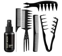 5 pièces Coiffure Kit+Spray Cheveux Sel de Mer 100ml,Unisexe