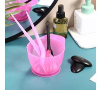 5 Pièces Colorant Salon De Coiffure Bricolage Outil De Coiffure Cheveux Colorant Bol De Mélange 3 Brosses 1 Oreille Bouclier Combo Ensemble En Plastique Salon Outil