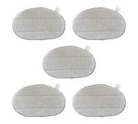 5 Pièces, Compatibles for Leifheit, CleanTenso Steam Remplacer Les Accessoires De Tampon En Tissu for Aspirateur Robot. Recharges Réutilisables
