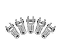 5 Pièces Connecteur Cylindrique en Y à Filetage par Pression | Installation Rapide Outil, Retenue du Tube, pour Ressorts à Gaz et Tubage Pneumatique