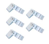 5 Pièces Connecteur de Clôture Tube 1,38 Pouces | Réutilisable, Installation Rapide, Résistance Fiable, Format Compact, Argenté, pour Poteau et Panneau