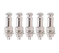 5 pièces connecteur de Prise d'aviation mâle Femelle Panneau de Fil châssis de Puissance en métal 5A GX12 450V Utilisation Conductrice Durable largement aérospatiale Militaire (3 Broches)