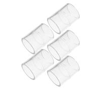 5 Pièces Connecteur de Tube Droit en Acrylique 32mm pour Aquarium | Structure Rigide, Résistance à Pression Externe, Stabilité Chimique, Usage Compatible Tuyau et Cuve