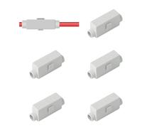 5 Pièces Connecteurs De Passage 2Broches 100 A 1000 V,Bornier À Double Vis En Laito,Domino Electrique,BornierElectrique,Wago 16mm2,Bornier 16mm2,Boîtier Abs Pour Plafonniers, Interrupteurs
