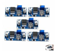 5 Pièces Convertisseur DC-DC LM2596, LM2596 Module, Abaisseur Réglable, Module Régulateur de Tension Entrée 3,2-40V Sortie 1,25-35V, 3A Buck Converter pour Projets Électroniques LED Arduino DIY