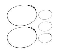 5 Pièces Corde de Sécurité pour Éclairage de Scène 3mm, Câble | Fil Métallique à Boucles, Installation Rapide, Protection Redondante, pour Montages Dj et Théâtre