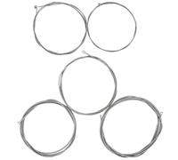 5 Pièces Cordes de Basse Électrique 5 en Alliage Carbone Élevé | Acier Nickelé, Enroulement Serré, Usage Facile, pour Débutant et Musicien Professionnel, Argenté