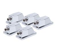 5 Pièces Cosse de Caisse Claire, Crochet de Griffe de Grosse Caisse chromé, Accessoires de Percussion de Remplacement D'oreille