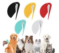 5 Pièces Coupe Noeud Poil Chat, Outil de Toilettage pour Poils Longs Bouclés, Couteau Démêlant pour Animaux de Compagnie, Peigne Chat Chien Poil Long pour Chiot Chaton