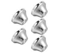 5 Pièces Couvercle de Bride Conique en Acier Inoxydable | Finition Électrolytique Moderne Argentée, Résistant à Corrosion, Installation Rapide, pour Sanitaires Commerciaux