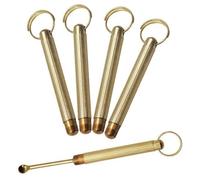 5 Pièces Cuillère À Priser Outil De Cire Porte-clés Couverture Cuillères À Médicaments Portables Cuillère Pour Remplir Des Flacons, Médicaments, Sel, Herbes, Pendentif Porte-clés Avec Trou De