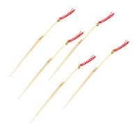 5 Pièces Cuillère Nettoyante Oreilles 10cm en Corne | Léger et Facile à Manipuler, Retire le Cérumen Accumulé, Cordon à Pompon, Couleur Kaki Couleur Aléatoire
