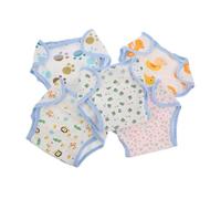 5 Pièces Culottes D'apprentissage Réutilisables Bébé en Coton | Protection Anti-fuite, Usage Nuit et Apprentissage Toilette, Coupe Ajustée, Motifs Attractifs