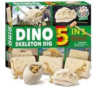 5 pièces d'ALlBiz brique fossile dinosaure ensemble minier d'os puzzle interactif cadeau d'anniversaire pour garçons et filles G